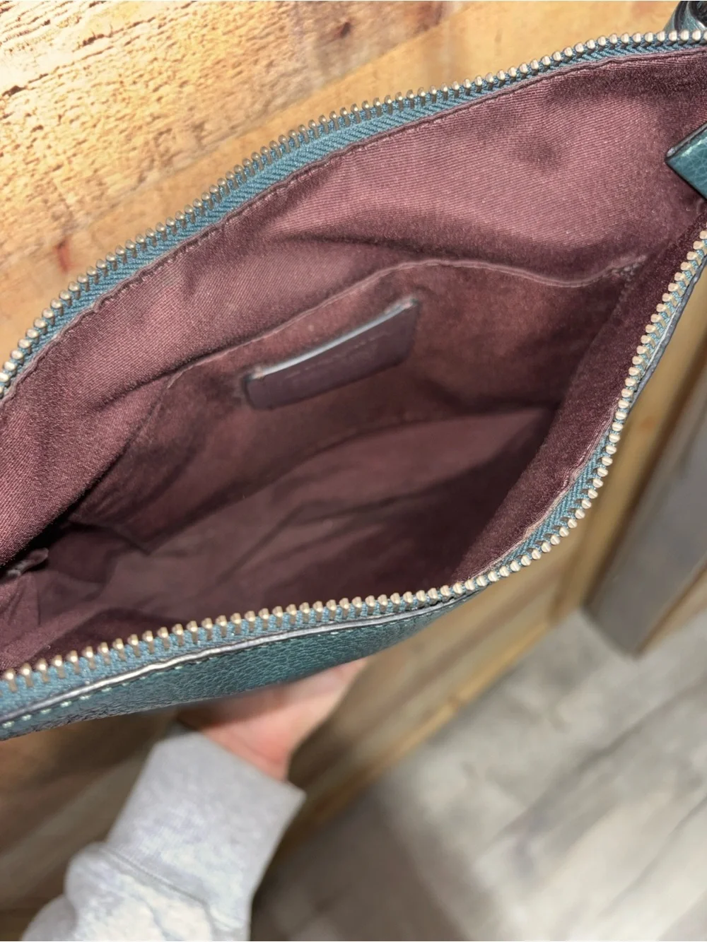 Coach pebble leather
